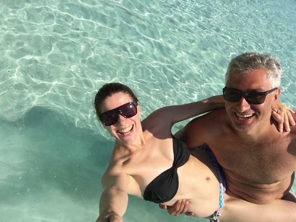 Tili Niculae şi soţul ei