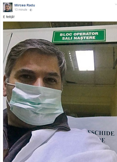 Mircea Radu a devenit tată din nou