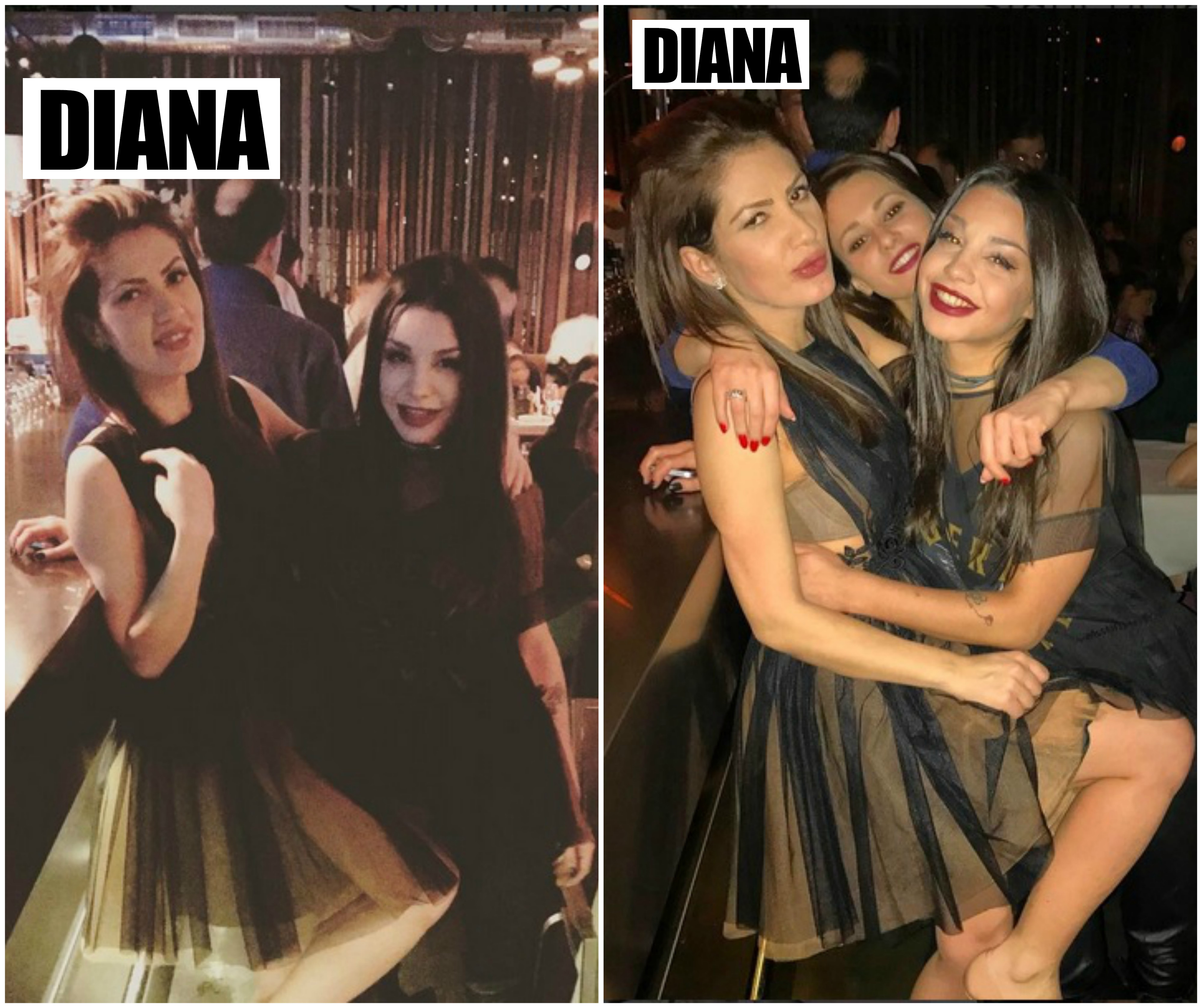 Diana s-a distrat de minune alături de buna ei prietenă, Alexandra Mateuţ, dar şi de celelalte invitate.