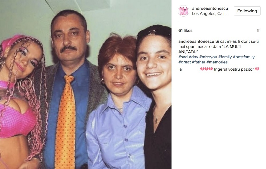Andreea Antonescu, alături de familia ei
