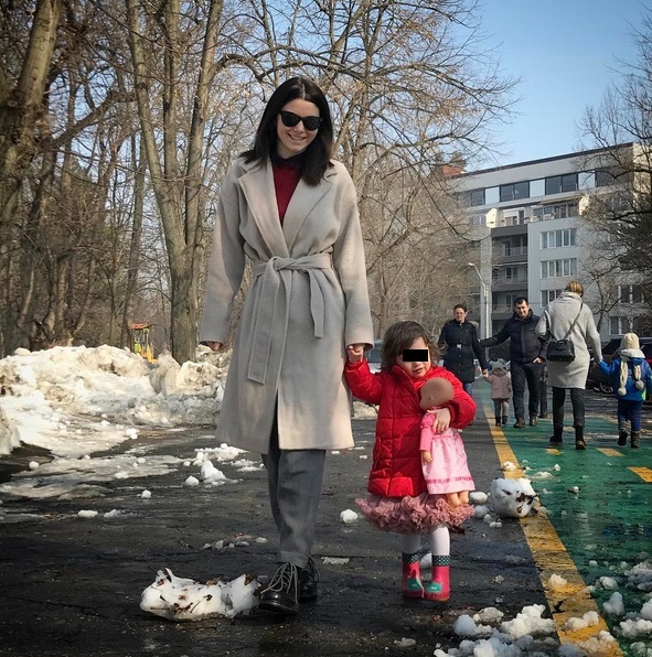 Anca Lungu, împreună cu fiica ei