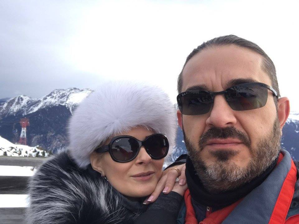 Sandra Stoicescu şi soţul ei, Sergiu Constantinescu
