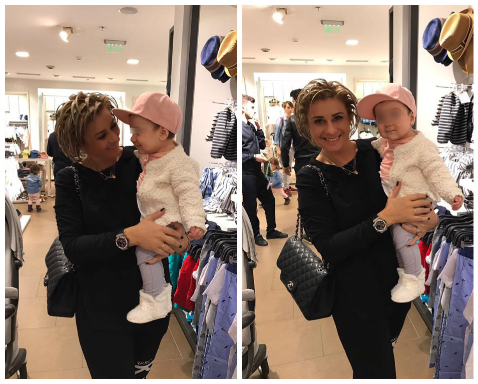 Anamaria Prodan şi-a scos finuţa la plimbare.