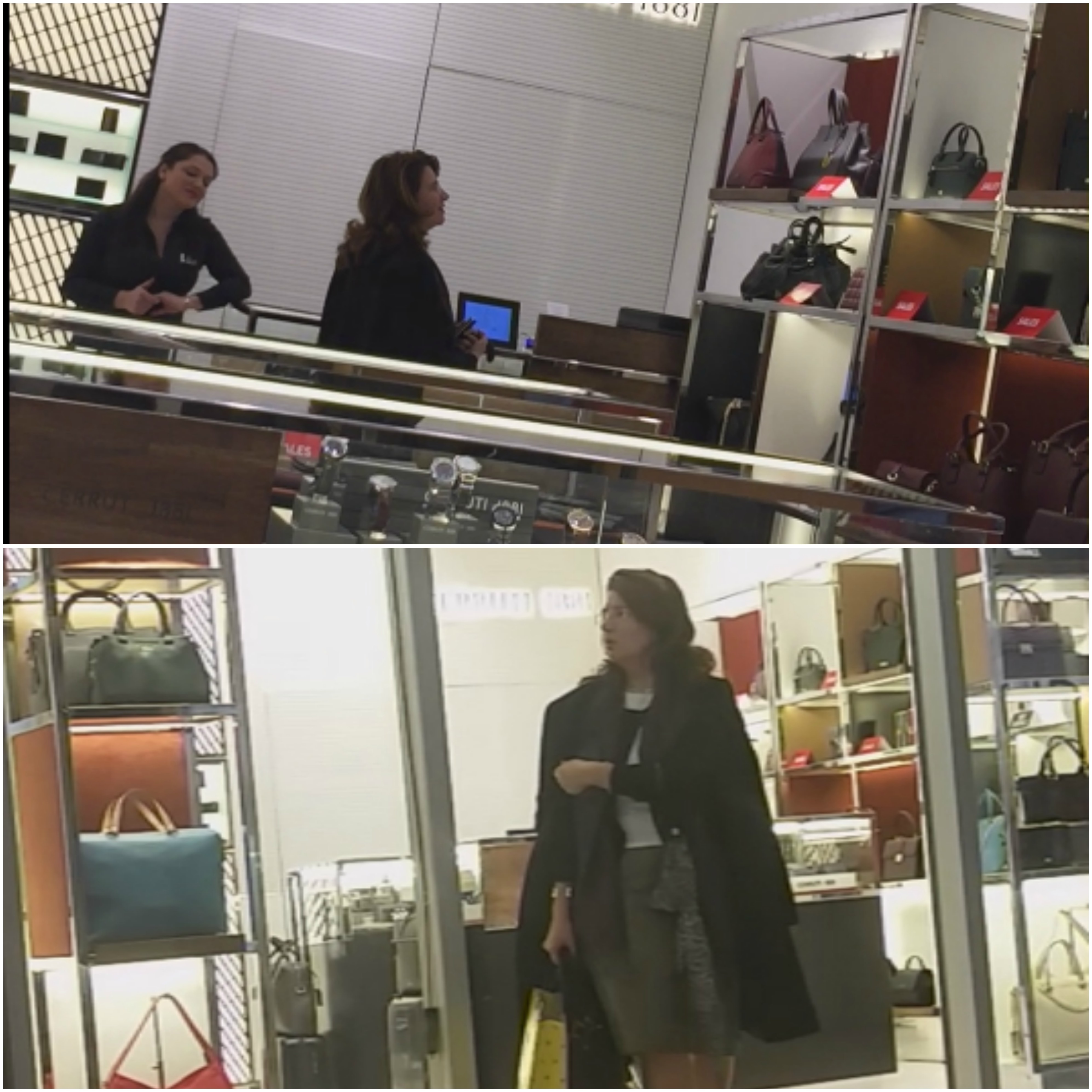 Andreea Păstârnac a văzut mai multe genţi de lux, dar a părăsit magazinul fără să îşi achiziţioneze vreuna