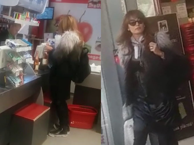 Anca Turcasiu a cumpărat două sticle de vin dintr-un supermarket.