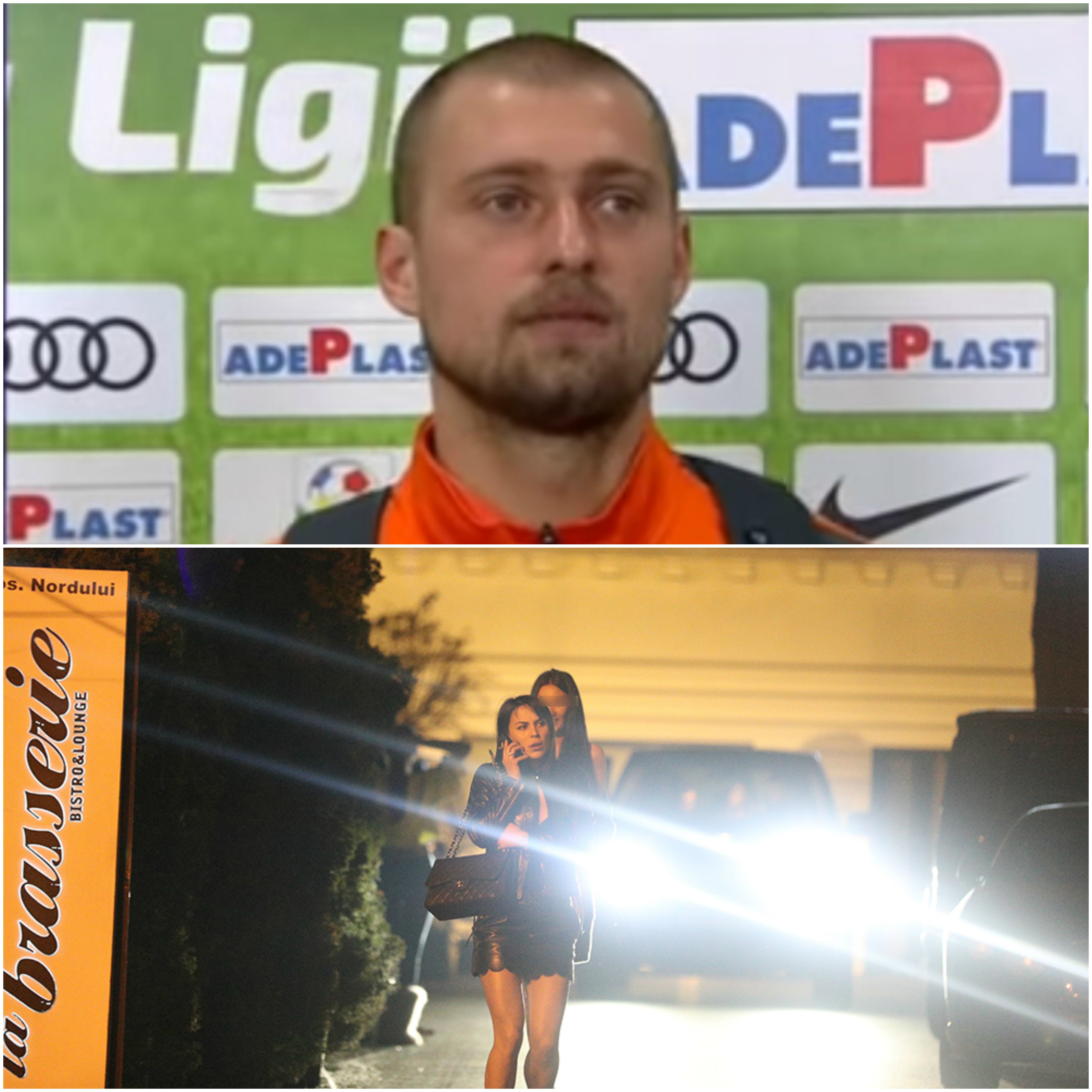 În timp ce Gabi Tamaş avea o seară de coşmar pe teren, soţia lui, Ioana, s-a simţit bine în oraş