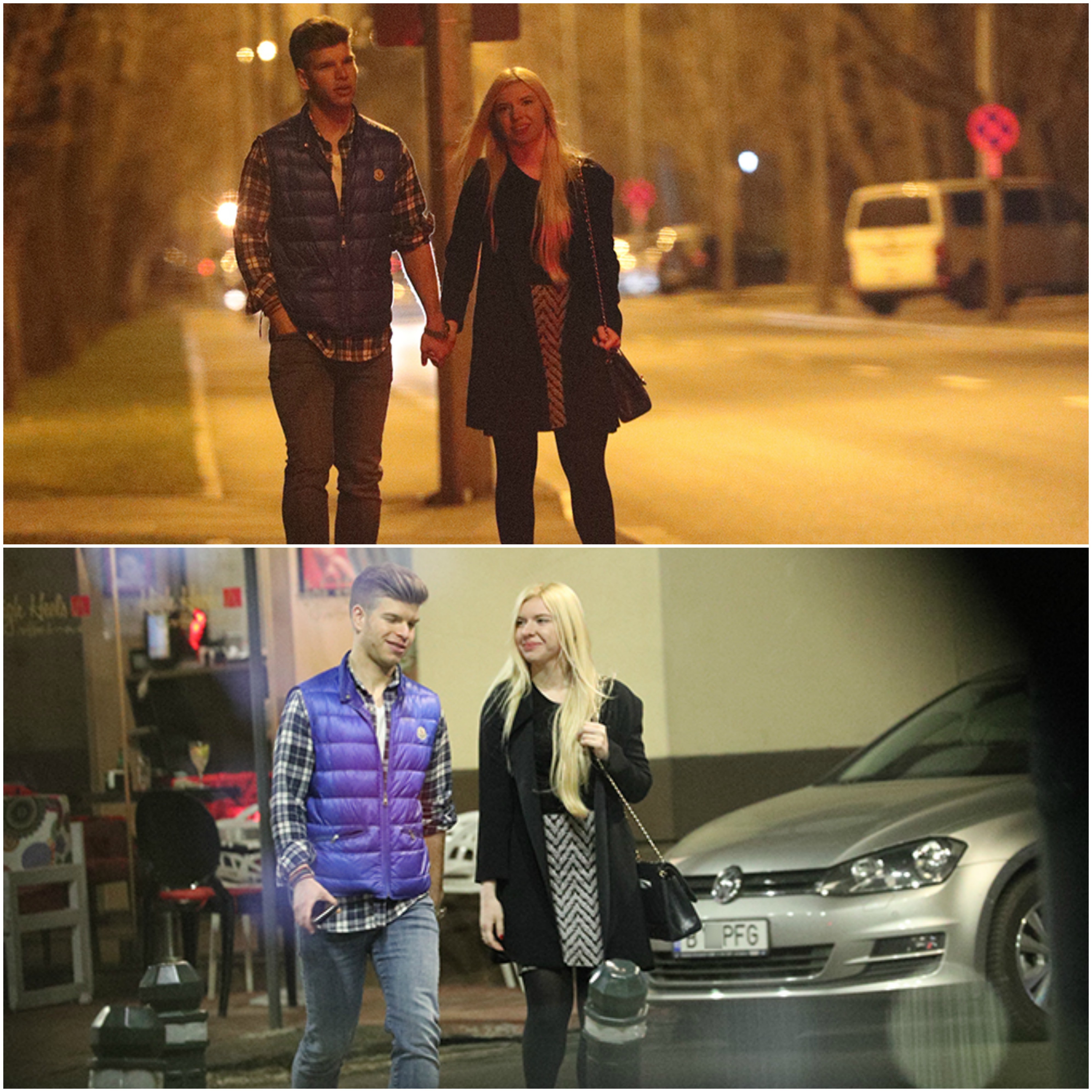 Karina Pavăl şi Dragoş Iamandoiu sunt la fel de îndrăgostiţi ca în urmă cu doi ani, când şi-au început relaţia. La ieşirea în oraş cei doi şi-au zâmbit în permanenţă