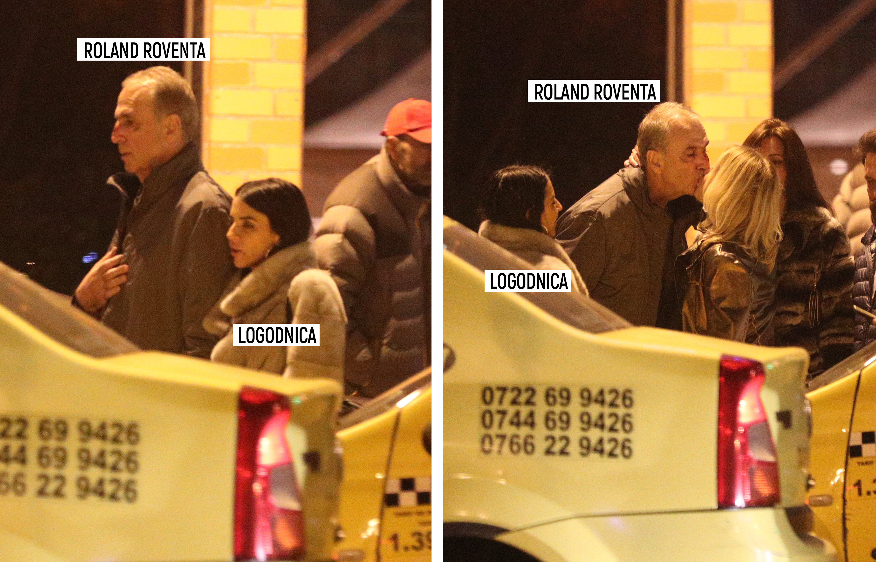 Roland Rovenţa a pupat-o pe blondă, dar a plecat cu logodnica 