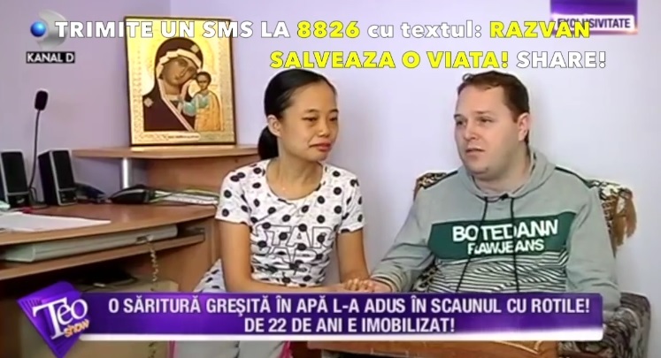 Bărbatul a rămas imobilizat în scaun cu rotile.