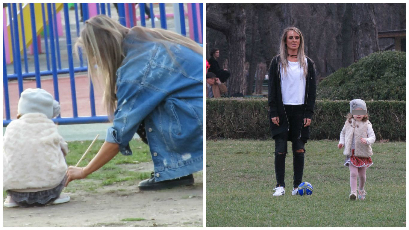 Diana Munteanu a fost ”bonă” pentru fiica unei prietene.