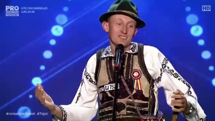 Claudiu a venit la ”Românii au talent” ca sa se insoare