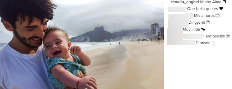Claudiu, presupul tată al Almei, se înţelege de minune cu micuţa şi a împărtăşit din emoţiile sale prietenilor online de pe Instagram.