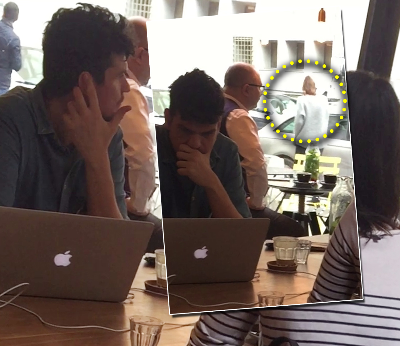 Chiar dacă a avut ceva de lucru la laptop, Tudor Chirilă şi-a 