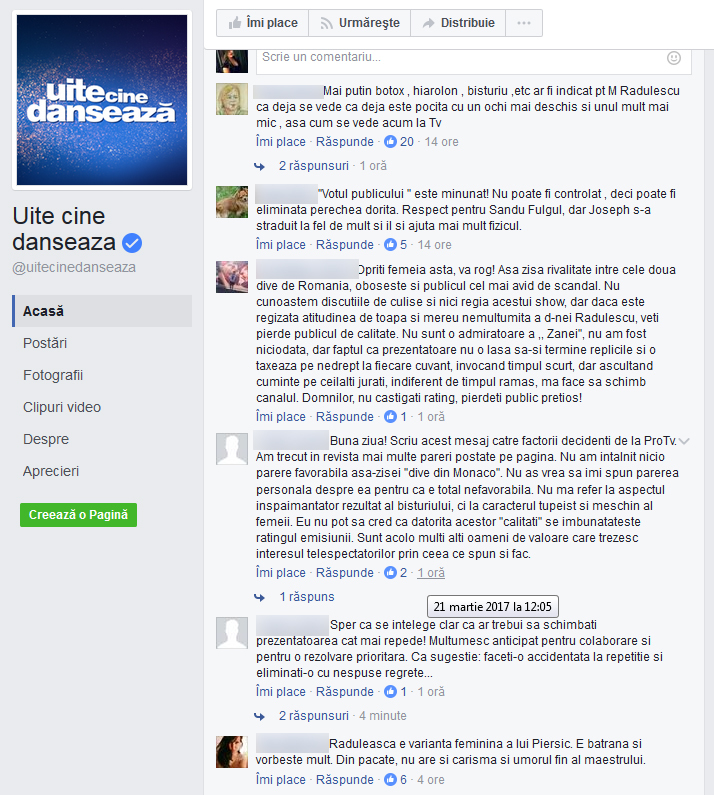 Mihaela Rădulescu este desfiinţată de fanii emisiunii ''Uite cine dansează''.