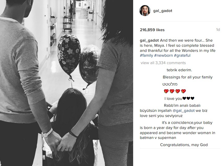 Gal Gadot a născut