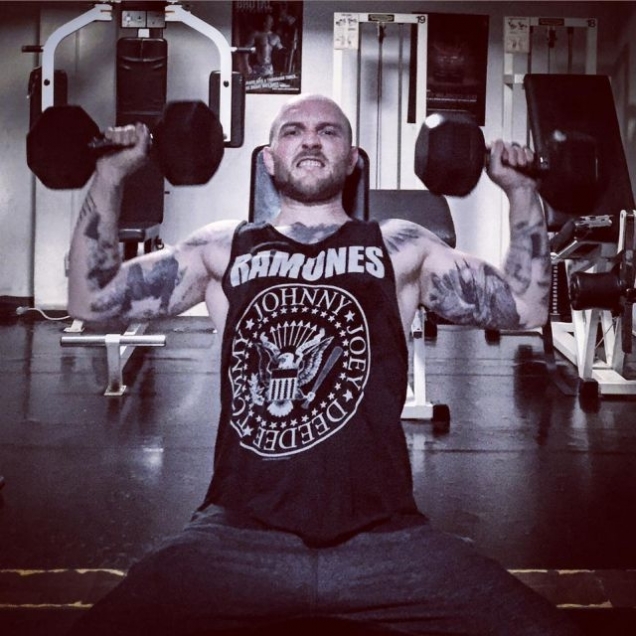 Cătălin Bordea, în timpul unui antrenament