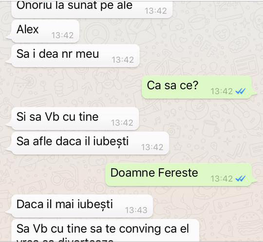 Aceasta a fost discuţia dintre Simona Chiţac şi prietena ei