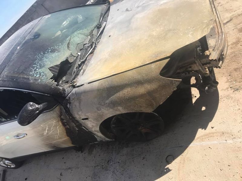 Aşa arată acum maşina Simonei Chiţac.