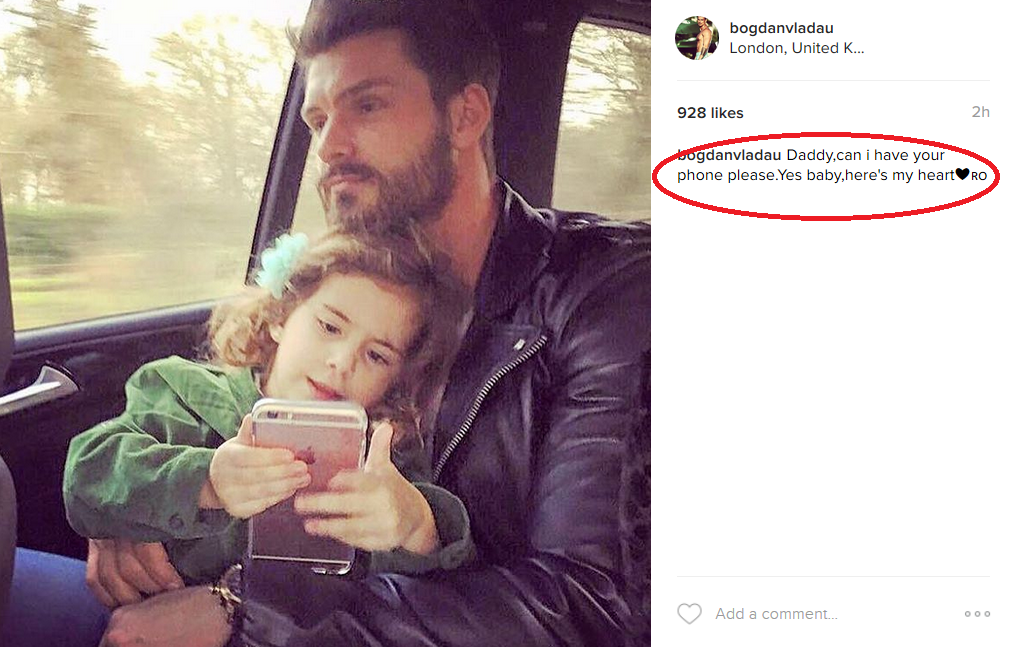 Bogdan Vlădău, tată de fată?