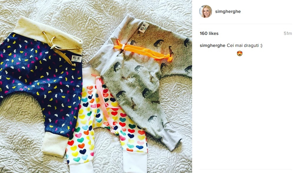 Simona Gherghe a început cumpărăturile pentru viitoarea ei fetiţă