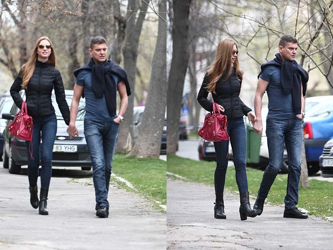 Cristi Boureanu s-a plimbat cu Laura Dincă în parcul Herăstrău.