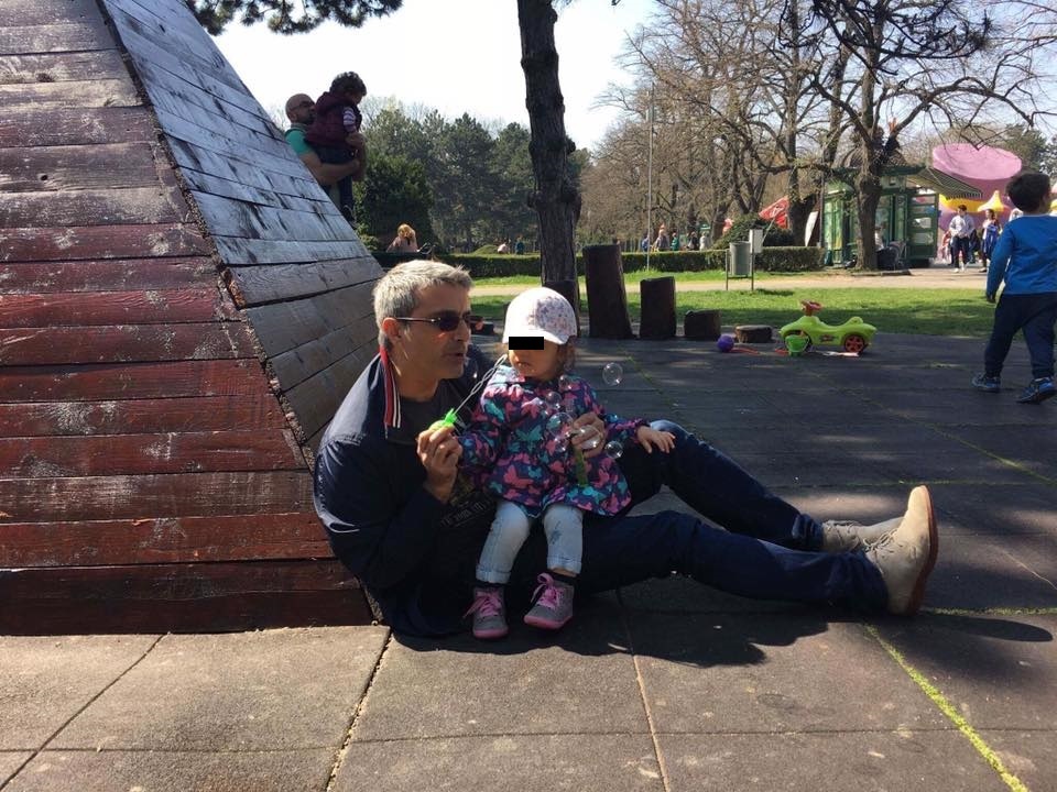 Robert Turcescu, împreună cu fiica lui