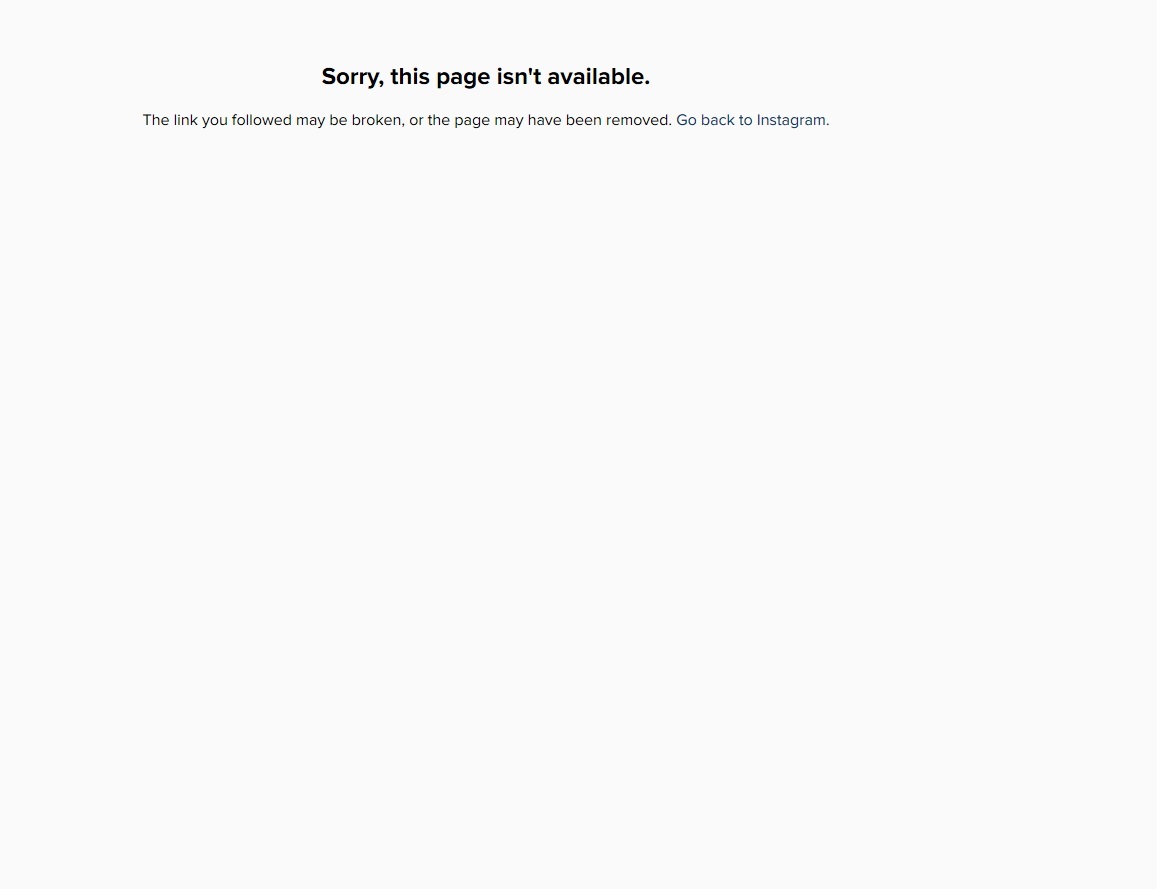 Apare când dai căutare după contul ei de Instagram