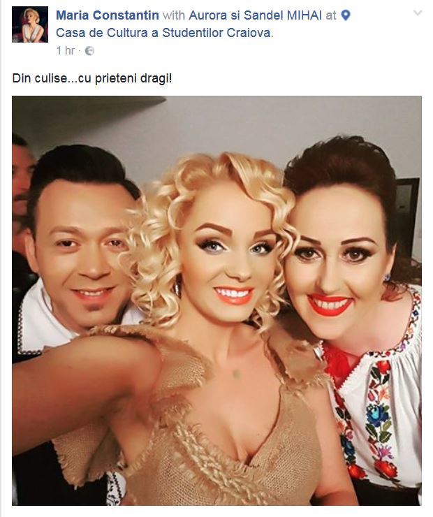 Maria Constantin a făcut publică această imagine pe Facebook