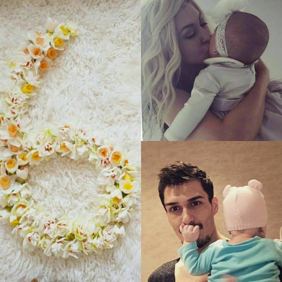 Andreea Bălan şi soţul ei sărbătoresc şase luni de când a venit pe lume micuţa lor, Ella.