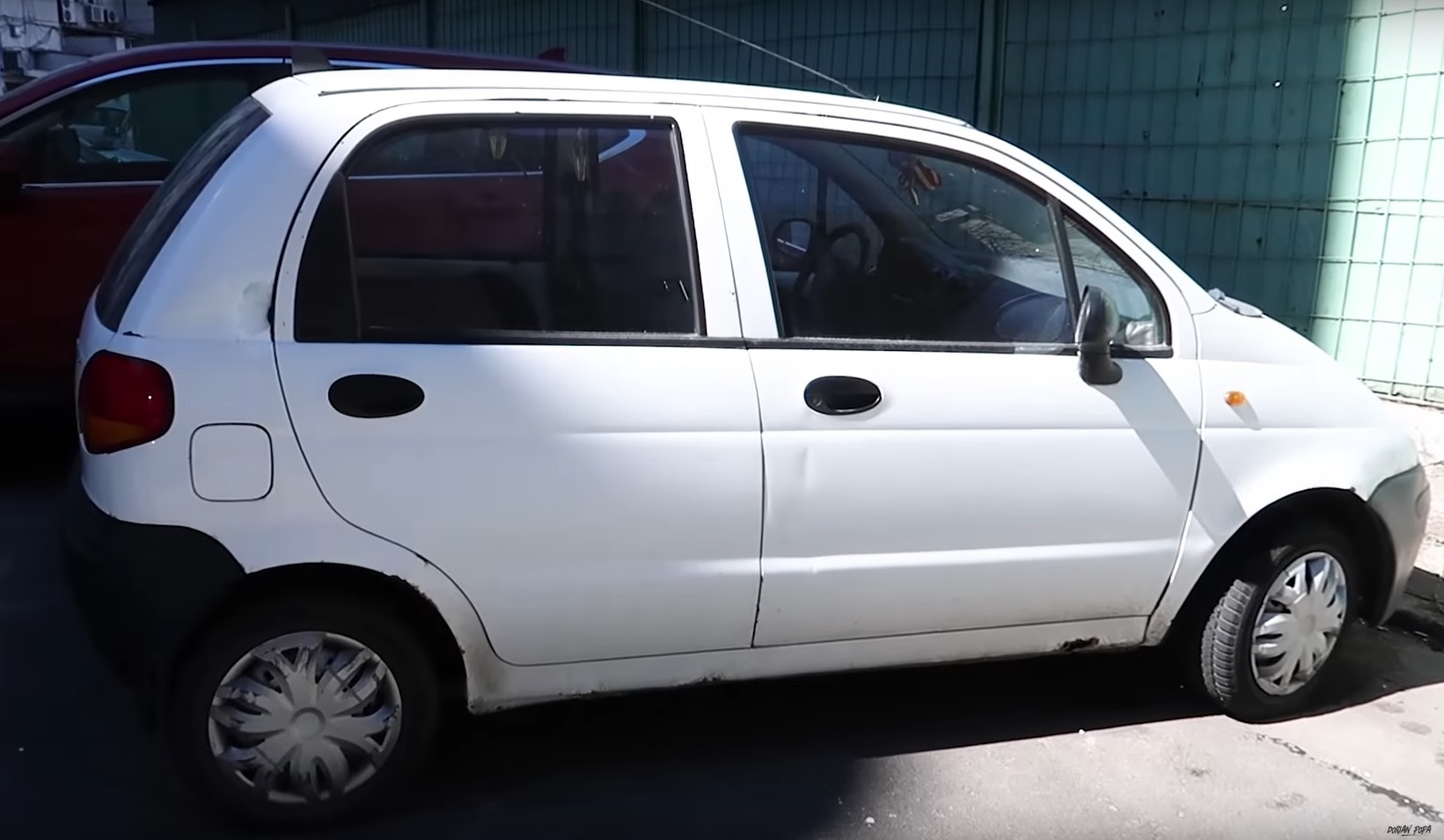 Aceasta e prima maşină a lui Dorian Popa, un Matiz