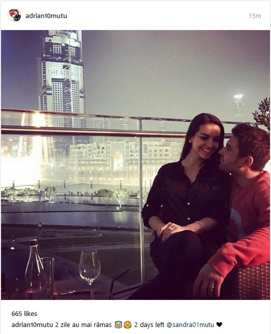 Adrian Mutu a început numărătoarea inversă până la venirea pe lume a fiului lui