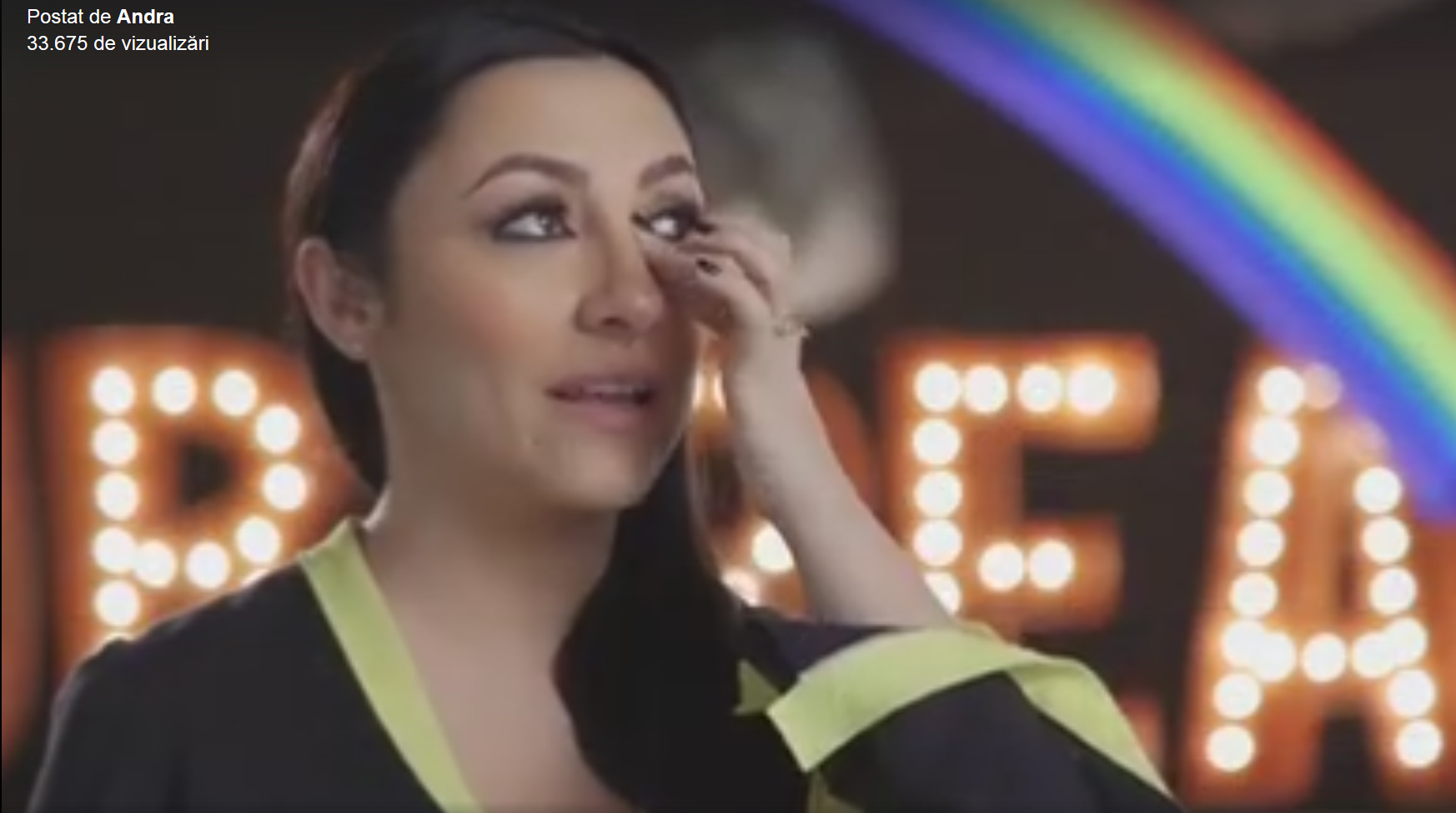 Andra regretă că nu i-a mulţumit lui Cătălin, când a fost pe scenă la Sala Palatului.