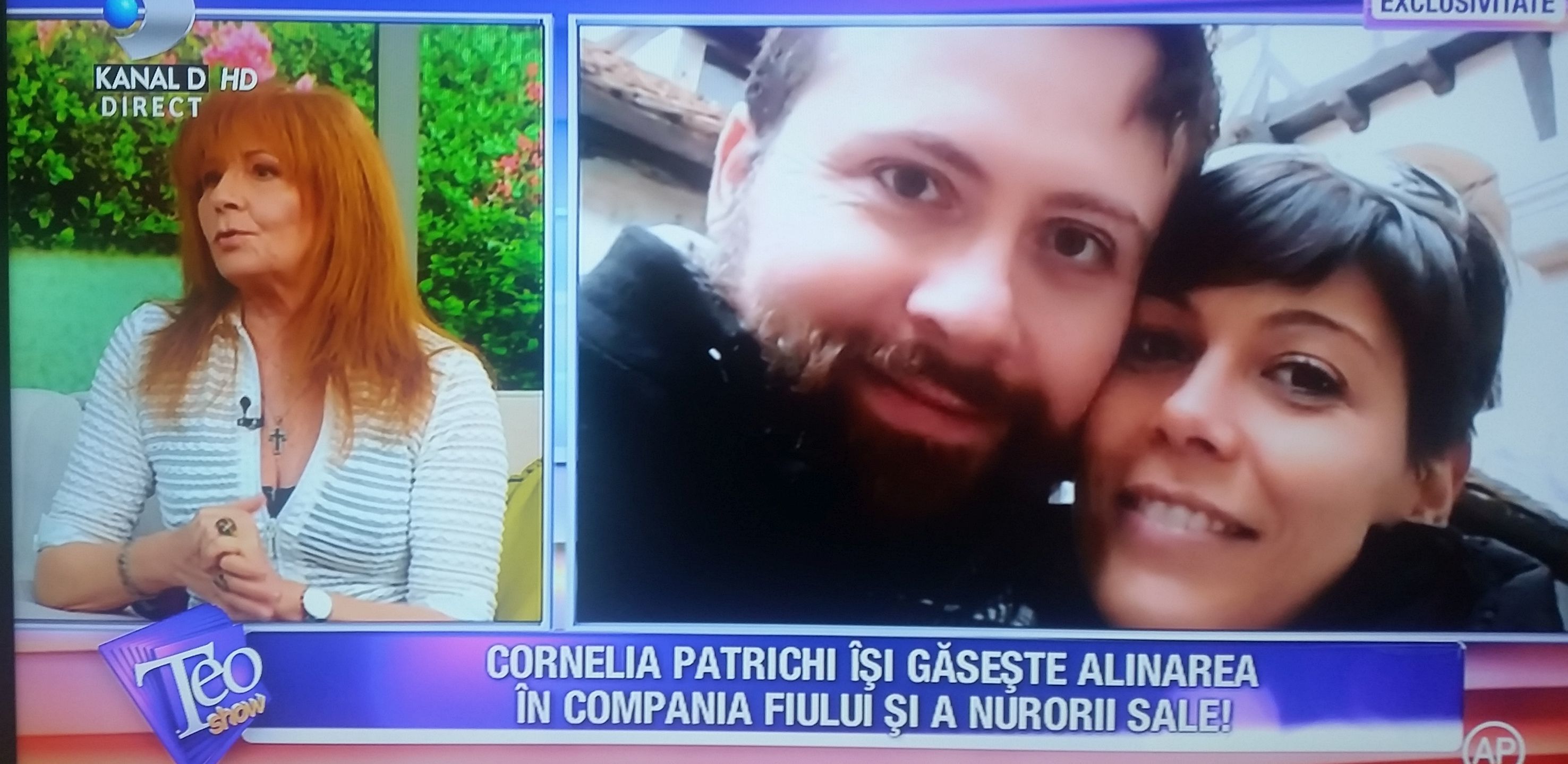 Cornelia a fost prezentă în emisiunea prezentată de Teo Trandafir şi a povestit despre cum decurge viaţa ei, la un an de la decesul soţului.
