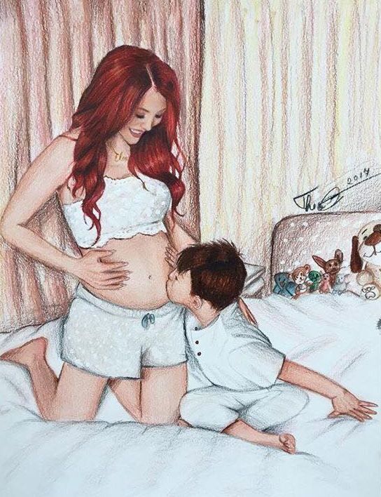 Elena Gheorghe este gravidă în 6 luni.