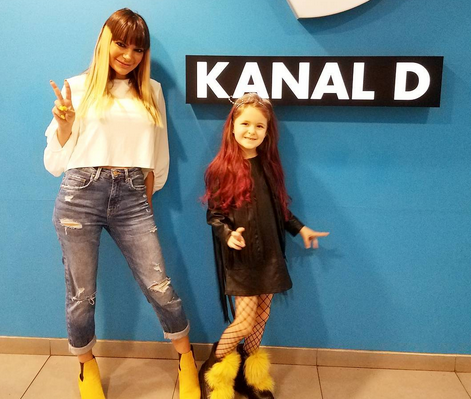 Andreea Antonescu şi fiica ei, Sienna