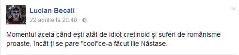 Lucian Becali, critic la adresa lui Ilie Năstase pentru ieşirea de la FED CUP