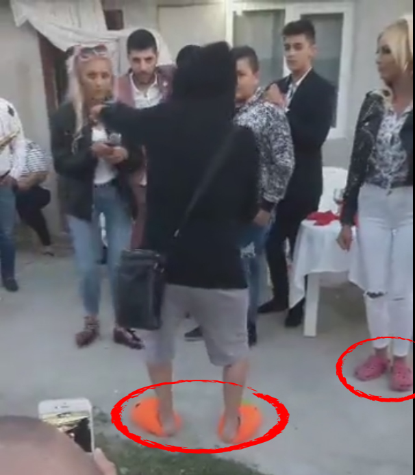 Nicolae Guţă şi Cristina au petrecut în papuci de casă.