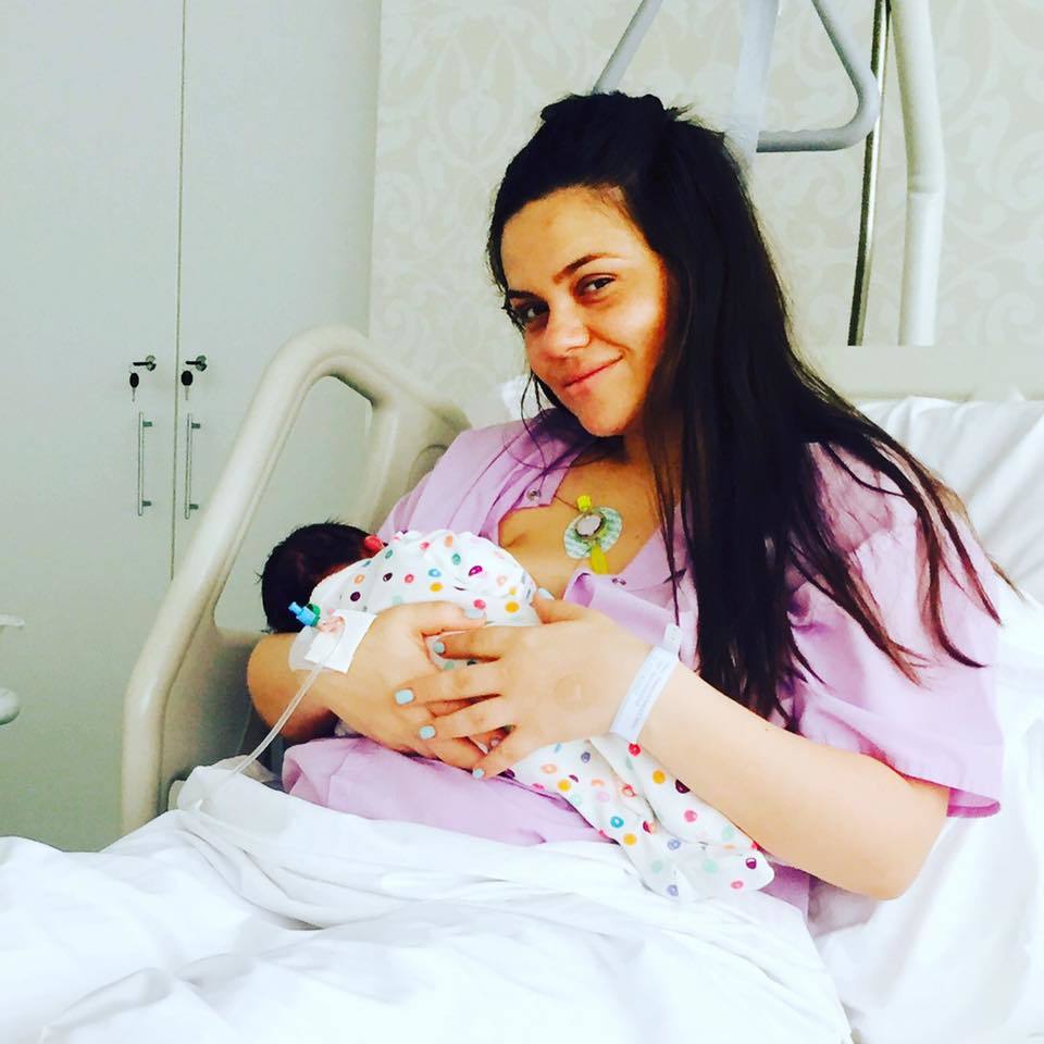 Cristina Şişcanu a născut o fetiţă