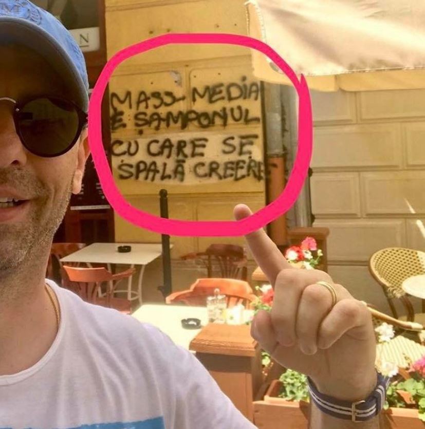 Dan Negru a făcut publică imaginea pe Instagram