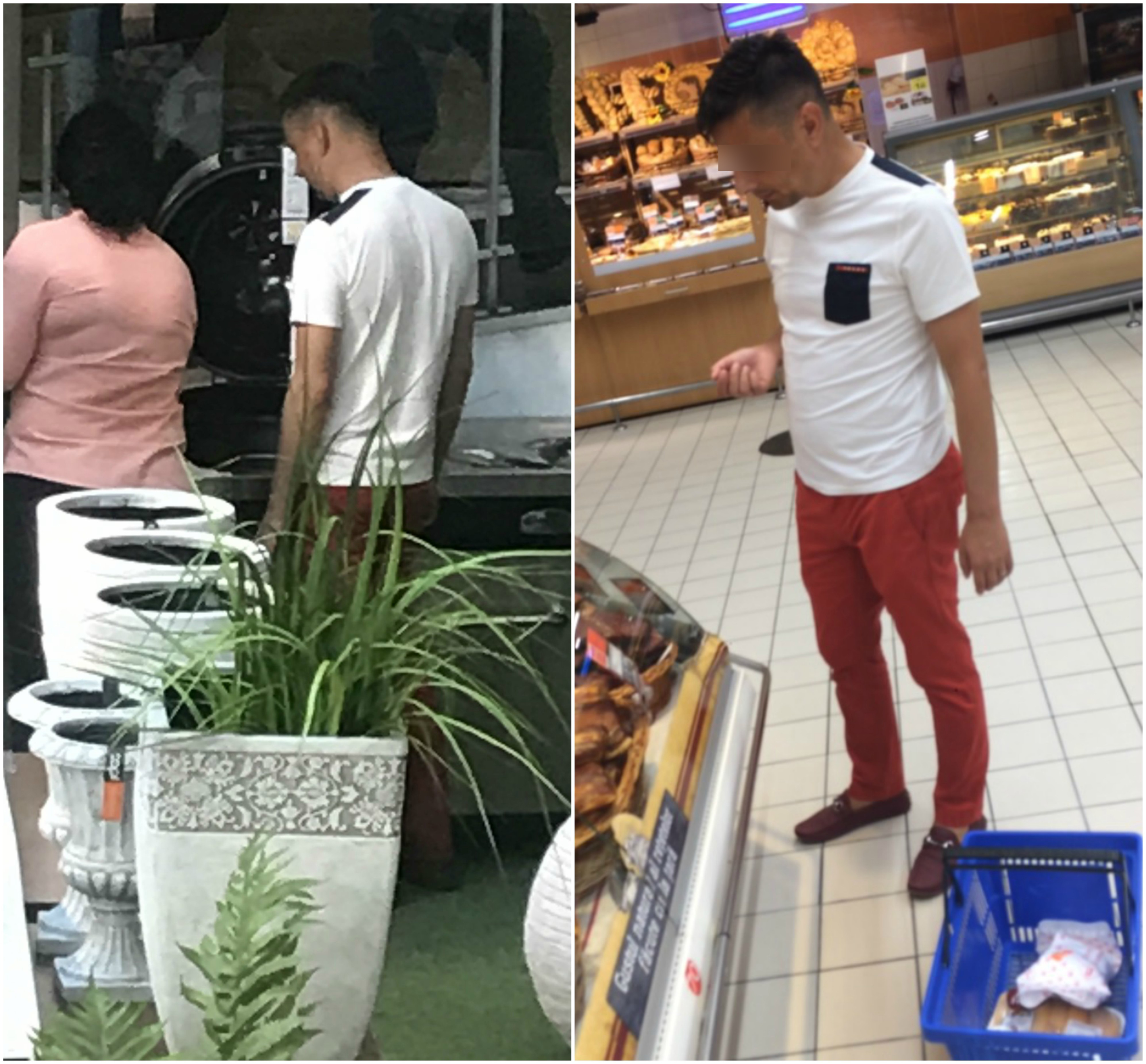 Prima oprire a bărbatului misterios a fost într-un magazin din care i-a atras atenţia un... grătar, pentru ca apoi milionarul să se îndrepte spre un supermarket