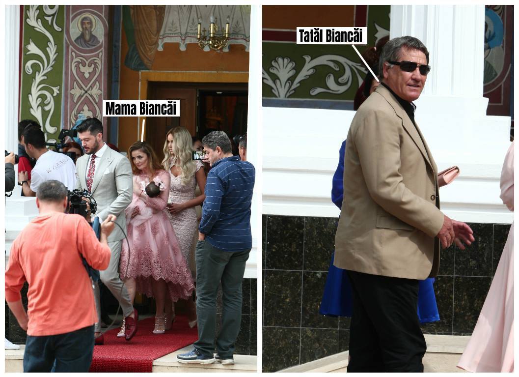Părinţii Biancăi au fost prezenţi la botez