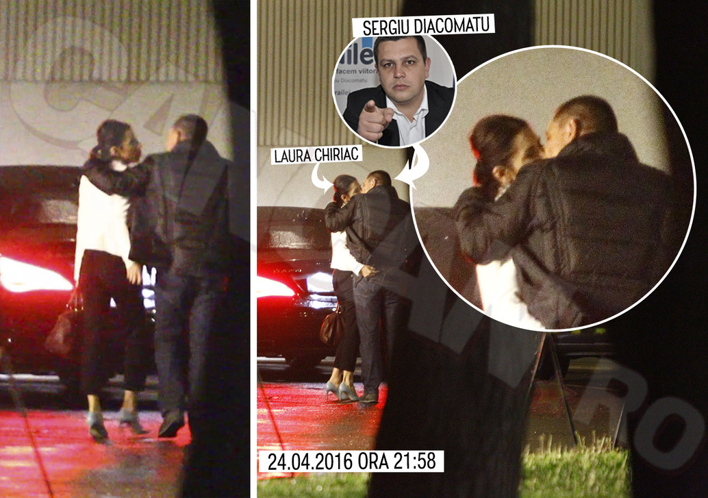 Scena sărutului dintre Sergiu şi Laura a avut loc la ieşirea dintr-un hotel