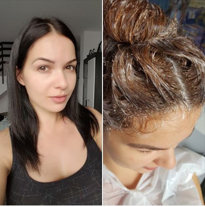 Soţia lui Dinu Maxer le-a arătat tuturor că s-a făcut brunetă din greşeală