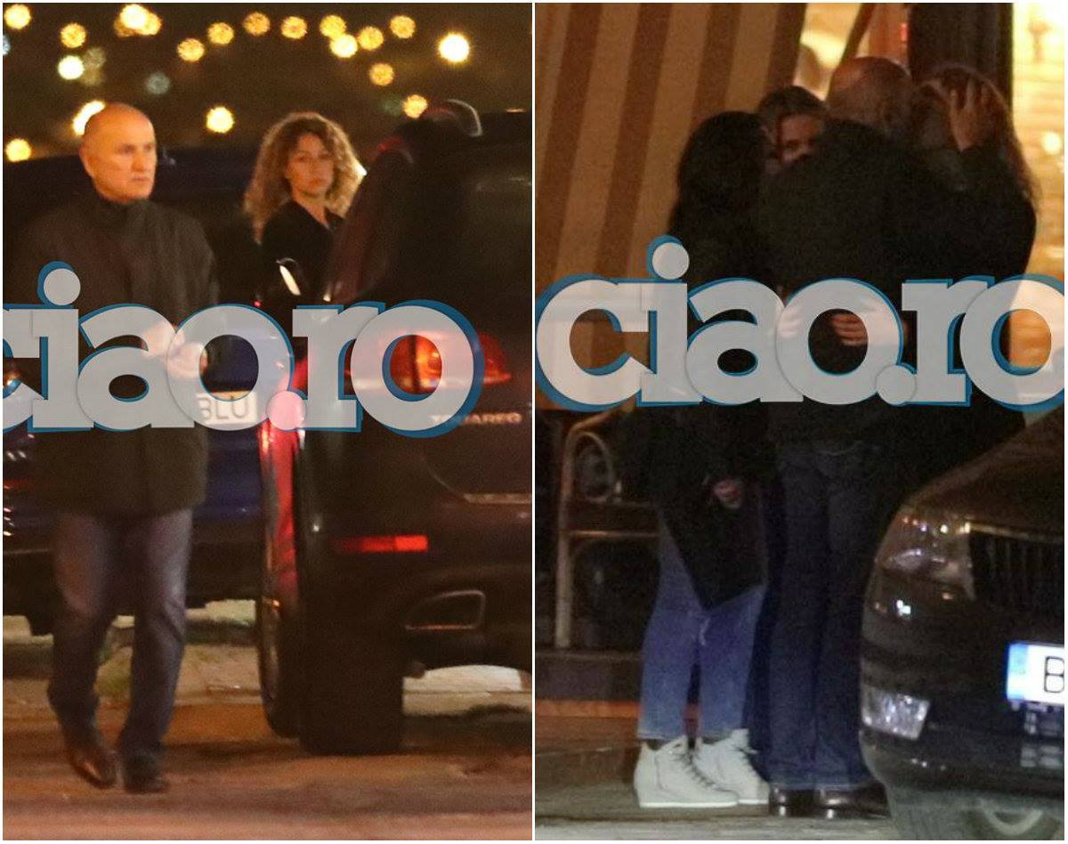 George Copos şi Elena Stoica s-au sărutat după ce au plecat de la restaurant