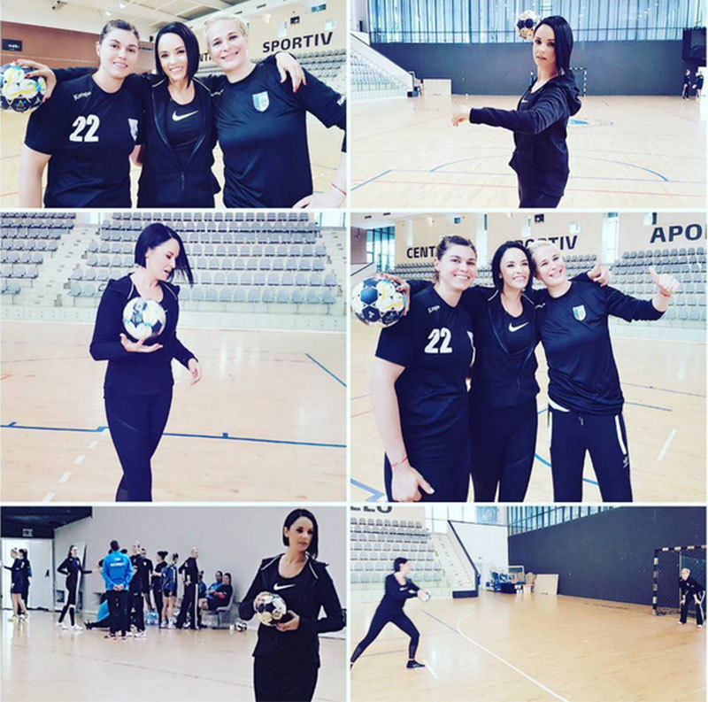 Andreea Marin s-a antrenat cu jucătoarele de la CSM Bucureşti