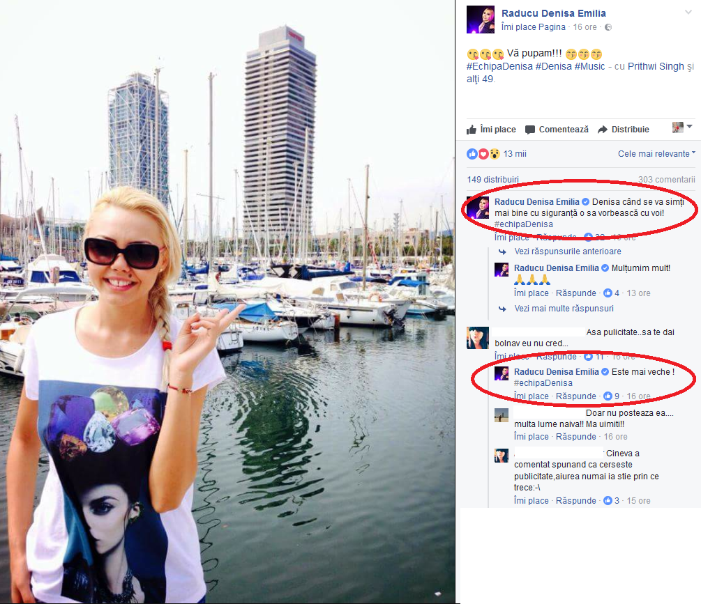 Echipa Denisei Manelista a dezvăluit că starea de sănătate a acesteia nu este una foarte bună