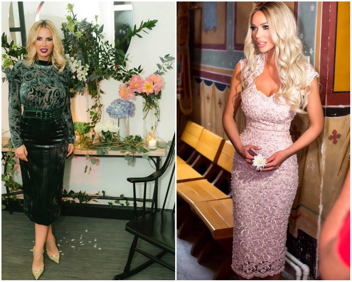 Andreea Bănică vs. Bianca Drăguşanu, în ziua botezului copiilor lor