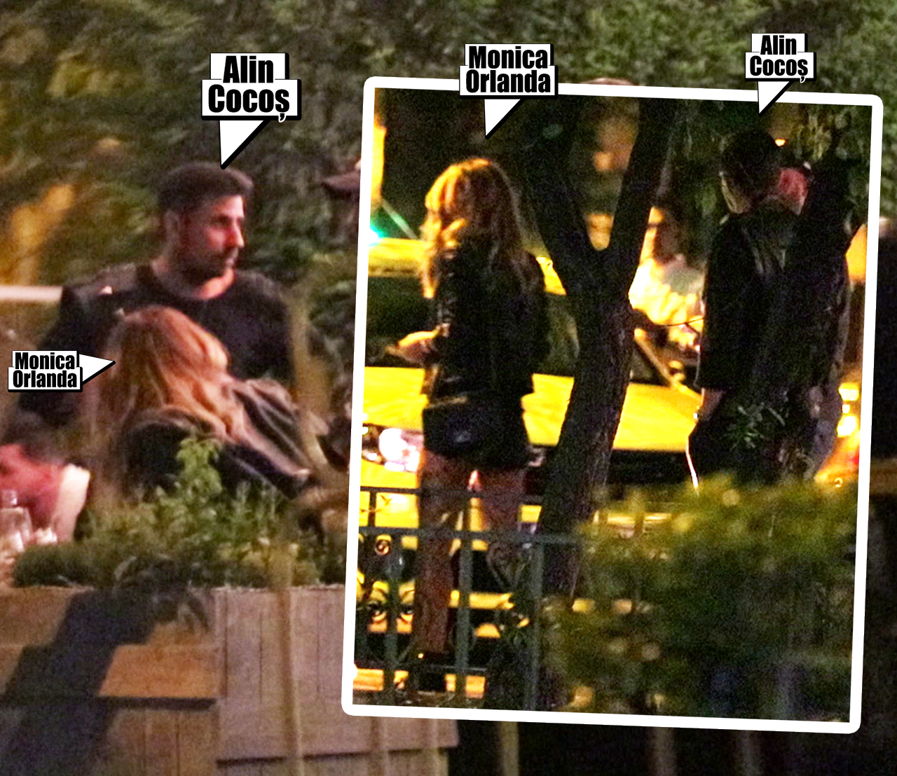 Alin Cocoş şi Monica Orlanda, asortaţi, la cină