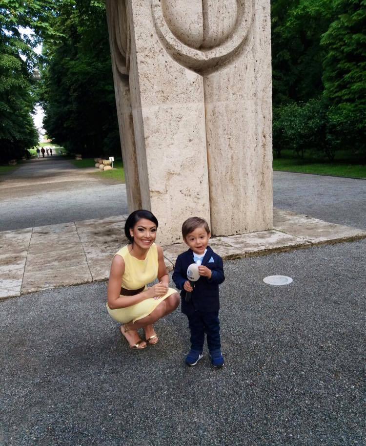 David, fiul Andreei Mantea împlineşte doi anişori.