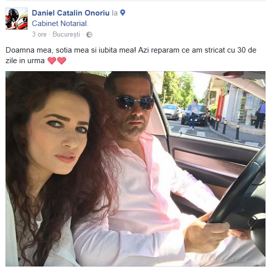 Daniel Onoriu nu mai divorteaza